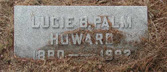 Palm Family gravestone detail