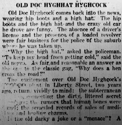Old Doc Hyghhat Hyghcock