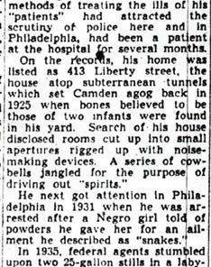 Dr. Hyghcock Dies, Voodoo Exponent