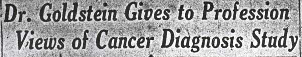 Dr. Hyman I. Goldstein, Camden Courier-Post, August 27, 1928