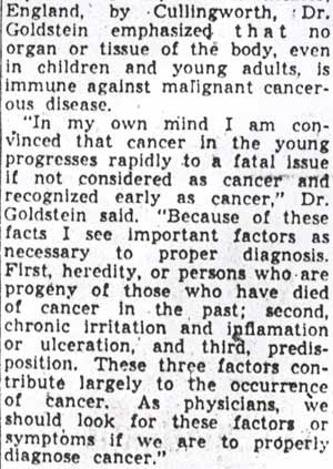 Dr. Hyman I. Goldstein, Camden Courier-Post, August 27, 1928, continued
