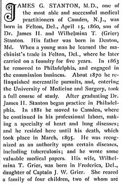 Biographical Review 1897, page 1 – James G. Stanton