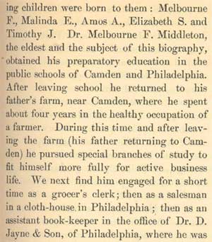 History of Camden County 1885, page 2 – Melbourne F. Middleton