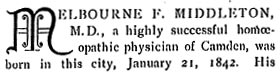 Biographical Review 1897, header – Melbourne F. Middleton