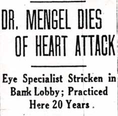 Dr. Mengel obituary, part 1