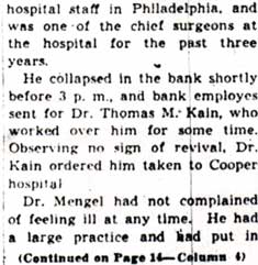 Dr. Mengel obituary, part 3