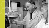 Dr. Stanton Segal at work in his laboratory