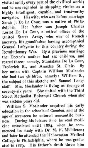 Biographical Review 1897, Dr. Moslander biography page 2