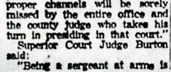 County Court Aide Retires article, column 4
