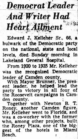 Democrat Leader And Writer Had Heart Ailment — page 1