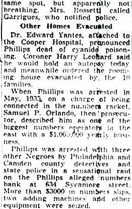 Edward Phillips obituary continuation