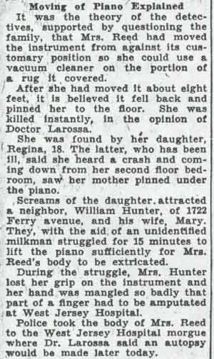 Newspaper clipping, January 19, 1938, continued