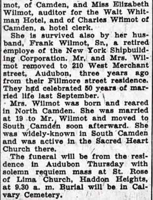 Obituary clipping part 2