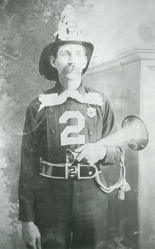 Elmer Ellsworth Stevens of Stockton Hose Company No. 2, 1890s