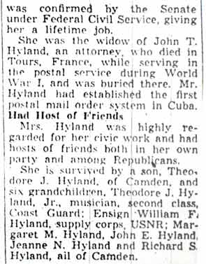 Mrs. Hyland obituary, page 5