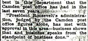 Camden Courier-Post, October 15, 1936, continued page 5