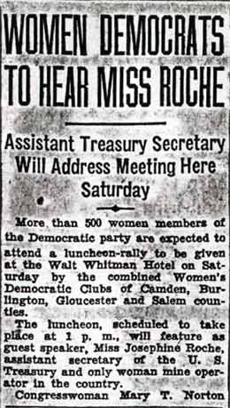 Camden Courier-Post, October 15, 1936 — Camden Post Office Business Has Huge Increase Under F.R., page 1