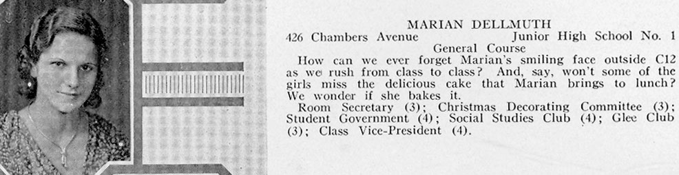 Marian Dellmuth, 1932, 426 Chambers Avenue
