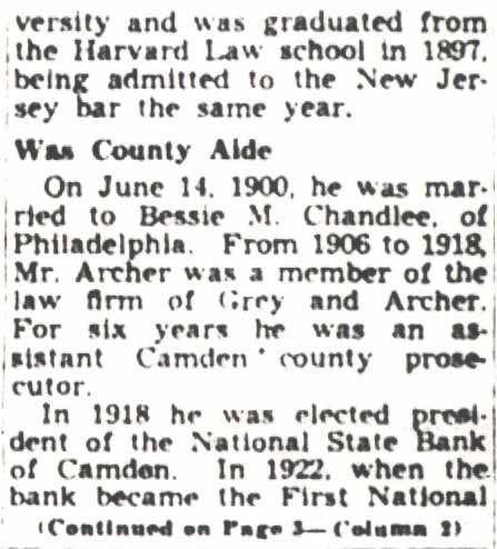 Camden Courier-Post obituary, February 2, 1950 — part 4