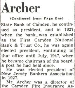 Camden Courier-Post obituary, February 2, 1950 — continued