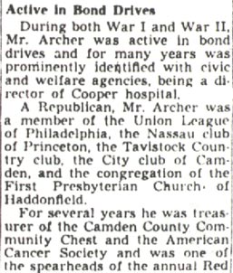 Camden Courier-Post obituary, February 2, 1950 — continued