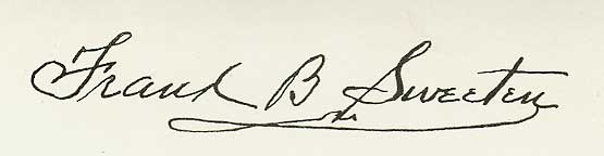 Signature of Frank B. Sweeten