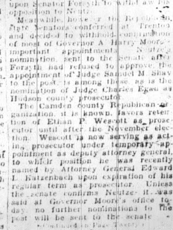 Bar Urges Forsyth to Raise Neutze Ban, Camden Courier-Post, April 5, 1928, panel 2