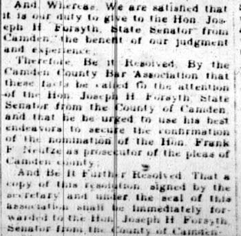 Bar Urges Forsyth to Raise Neutze Ban, Camden Courier-Post, April 5, 1928, panel 5