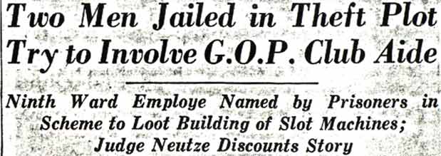Camden Courier-Post, August 19, 1936 — Two Men Jailed in Theft Plot headline