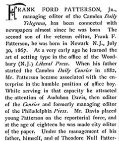 Biographical Review 1897 – portrait of Francis Ford Patterson Jr.