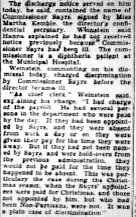 City Engineer Clerk Is Again Discharged — Camden Courier-Post, January 16, 1928, continued