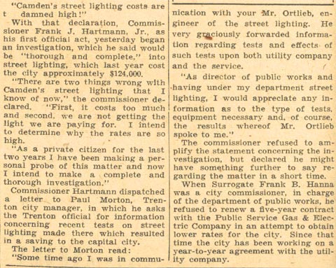 Frank J. Hartmann Jr. newspaper clipping, August 3, 1935, clipping 2