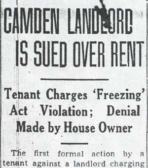 Camden Courier-Post, May 11, 1943 — Frank G. Hitchner, page 1