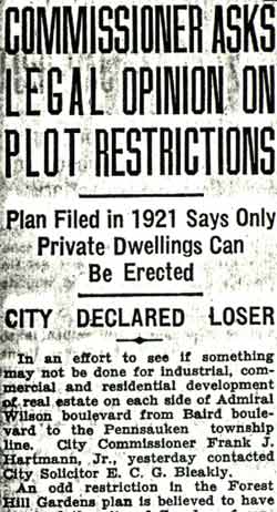 Hartmann article on Wilson Blvd., August 1, 1936