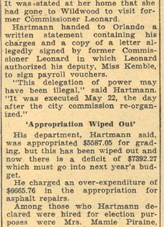 Orlando to Probe Hartmann Charges (continued)
