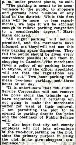 Hartmann dismissals article, 1938, clipping 2