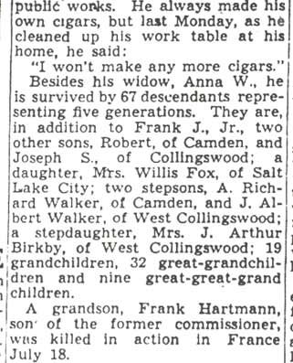 Obituary clipping panel 2