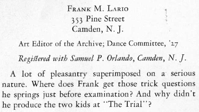 The Archive, South Jersey Law School Yearbook, 1930