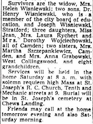 Obituary for Frank Wisniewski, part 2