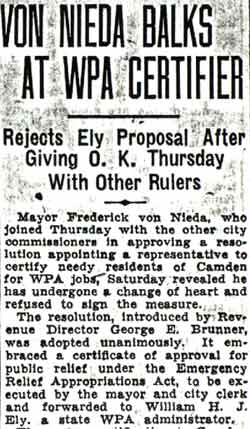 Camden Courier-Post, August 31, 1936, Frederick von Nieda