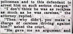 Tipsy Driver Charge Called Outrageous (continued)