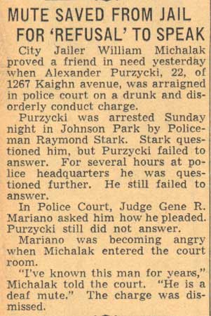 Mute Saved from Jail for Refusal to Speak, Camden Courier-Post, June 4, 1939