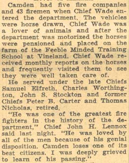 Camden Courier-Post, August 30, 1935 — obituary page 7