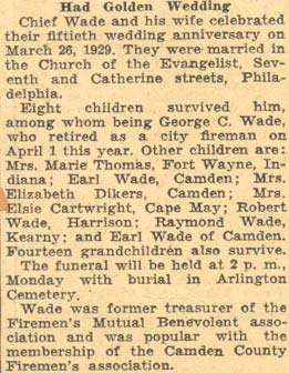 Camden Courier-Post, August 30, 1935 — obituary page 8