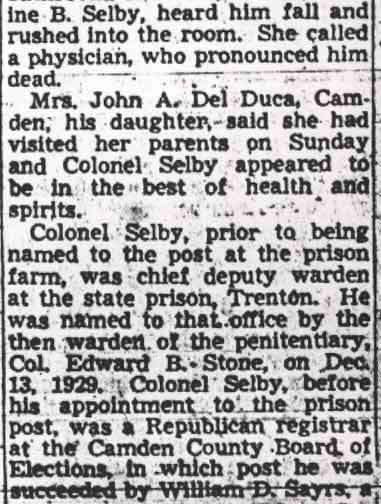 Camden Courier-Post obituary, May 17, 1950, part 2