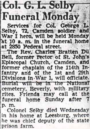 Camden Courier-Post article, May 19, 1950