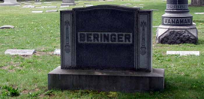 Beringer family plot at Harleigh Cemetery, Camden NJ — overview