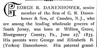 Biographical Review 1897 — G.R. Danenhower biography, header
