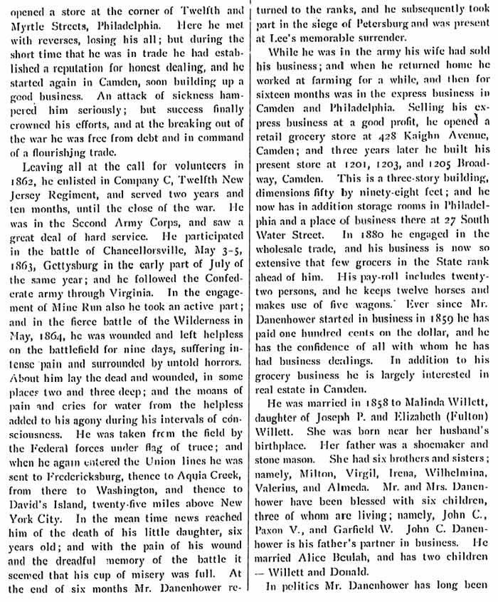 Biographical Review 1897 — G.R. Danenhower biography, continuation