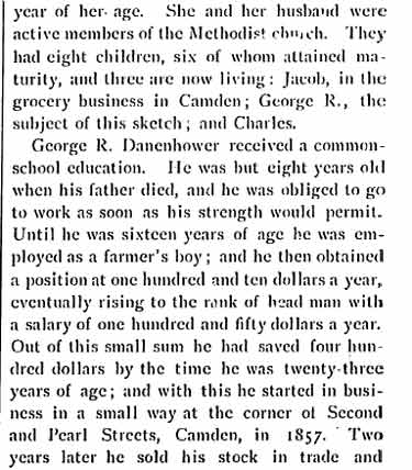 Biographical Review 1897 — G.R. Danenhower biography, column two